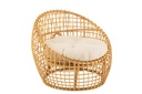 Chair Lise+Cushion 1 Person Rattan/Textile