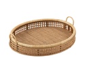 Plateau Pick Rotin/Bambou Naturel Grand