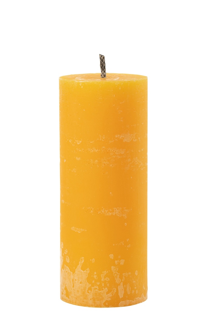 Bougie pilier d'extérieur en paraffine jaune