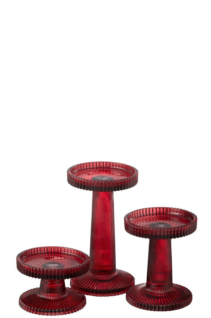 Lot de 3 bougeoirs Nelly