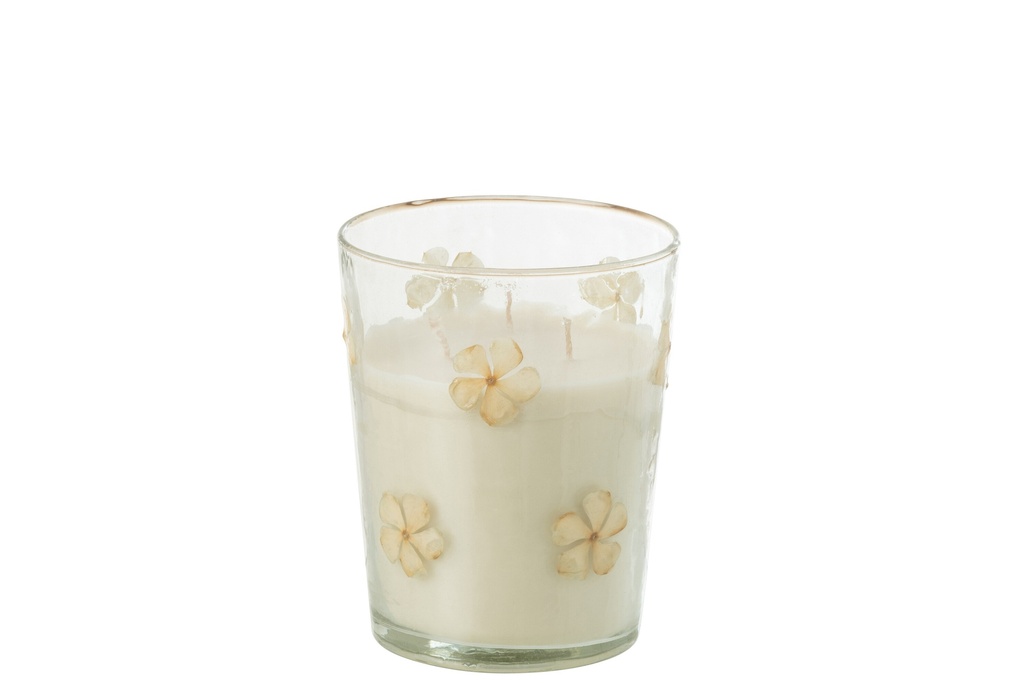 Bougie parfumée Fleur Verre Transparent