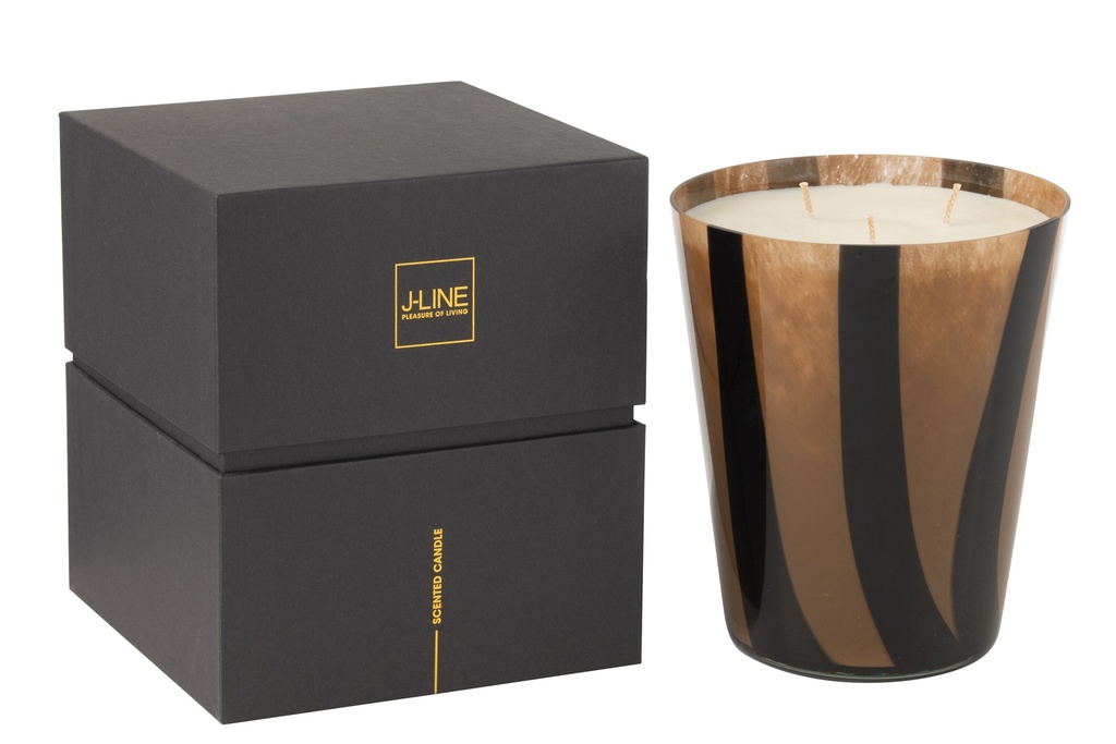 Bougie Parfumée Noa Lines Taupe