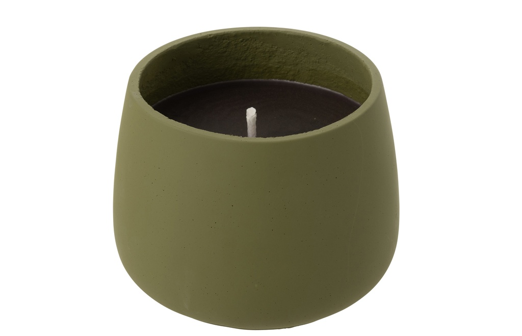 Outdoor Candle Cyra Cement Green