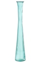 Vase Tube Glass Aqua