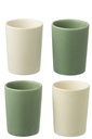 Coffret de 4 tasses en céramique