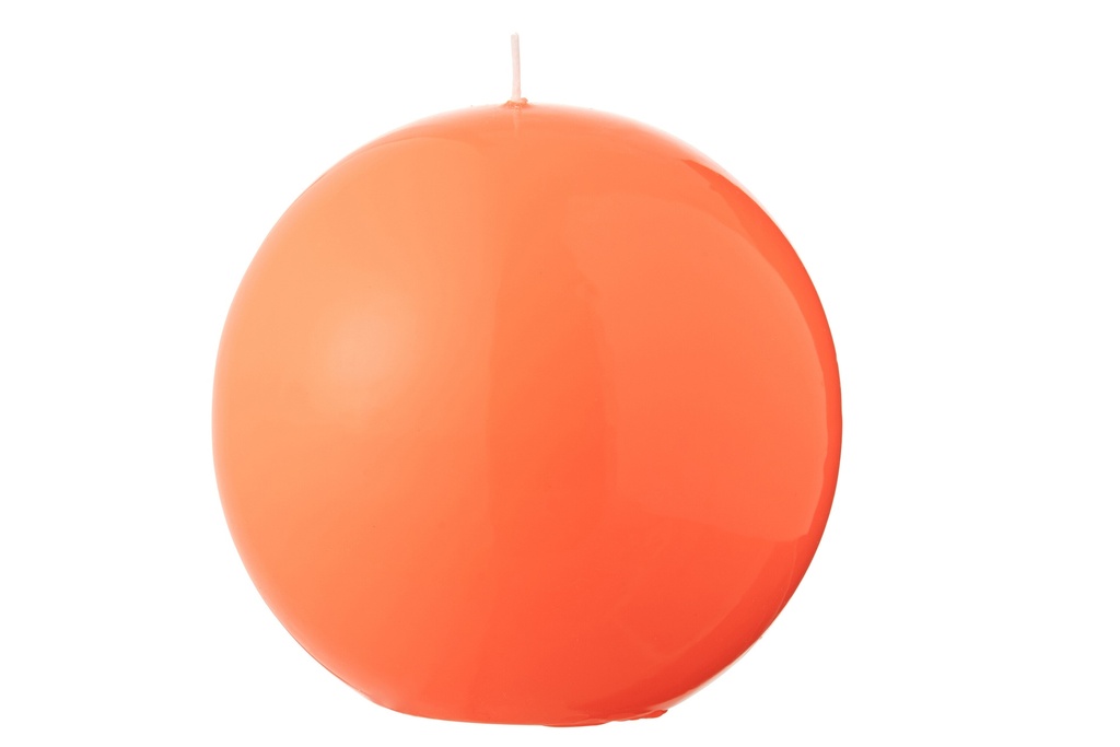 Bougie Boule Cire Fluo Rouge-50