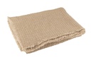 Plaid Frayed Edges Cotton/Polyester Beige