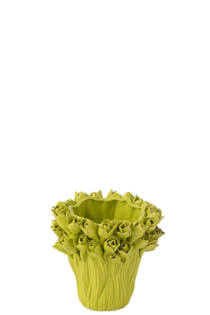 Vase Ambrosia Céramique Vert Petit