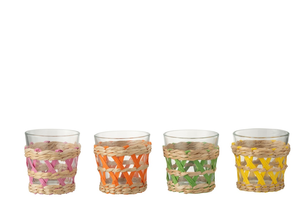Drinking Glass Woven Glass Mix