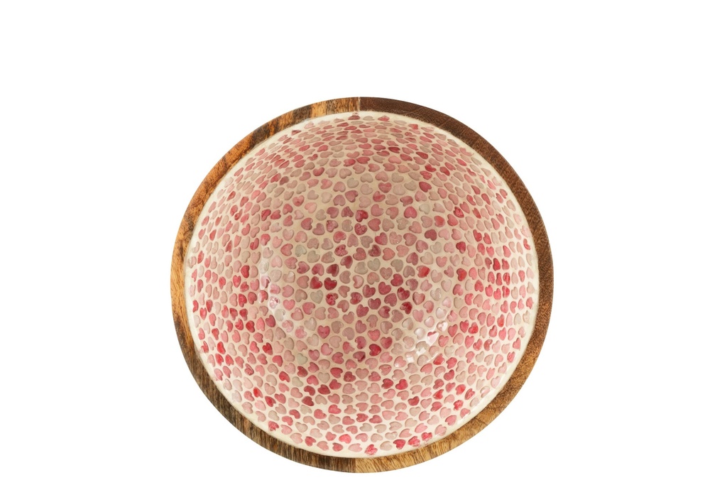 Bowl Heart Mosaic Mango Wood