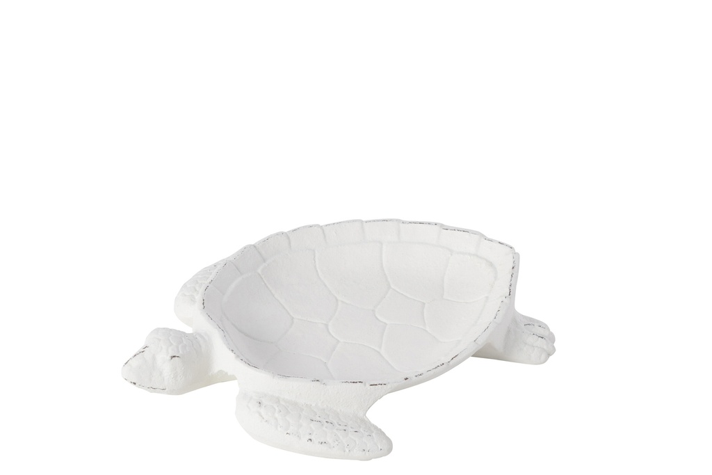 Plateau Tortue Todi Fer Blanc