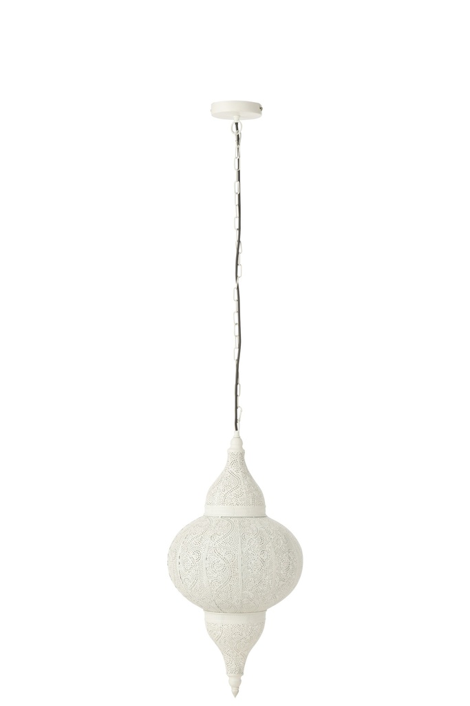Lampe suspendue Bore Metal Blanc