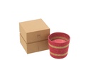 Scented Candle Basket Wax Fuchsia