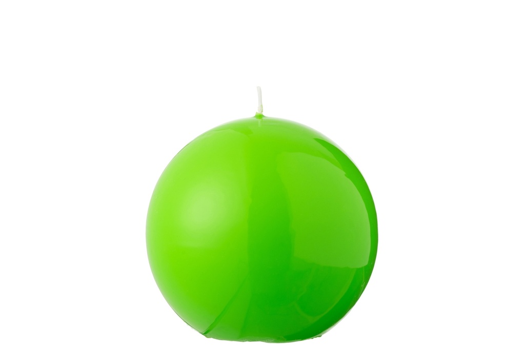 Bougie Boule Cire Fluo Vert-30