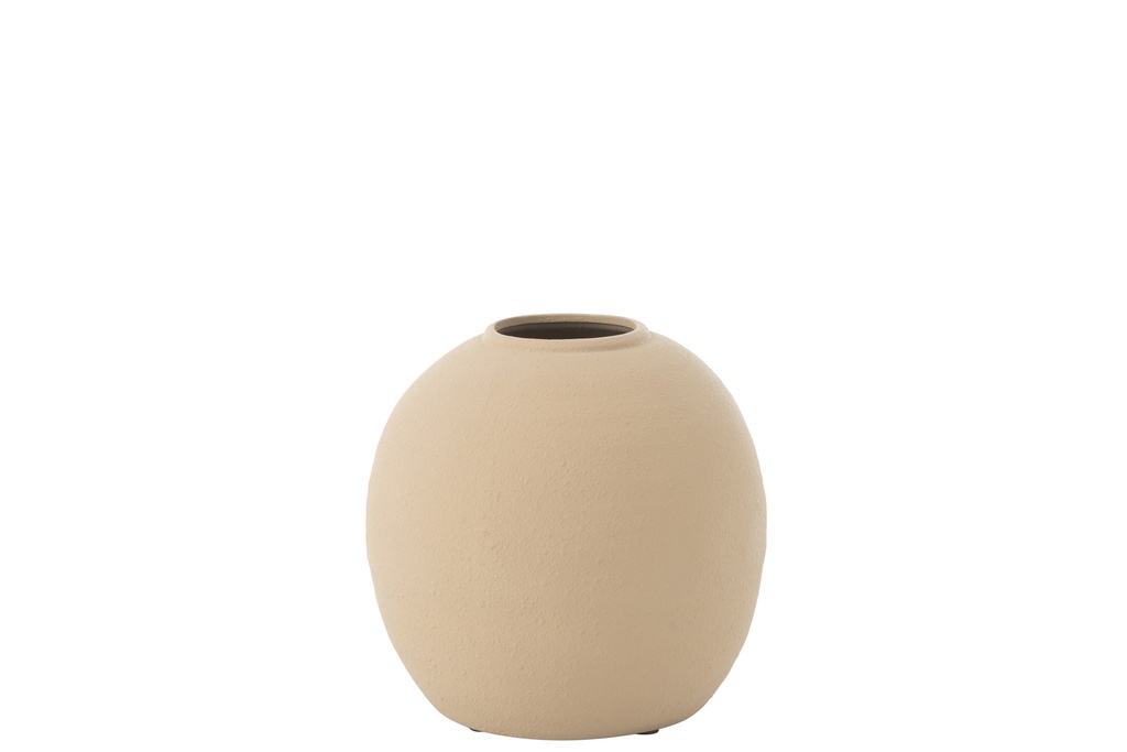 [53310] Vase Cassia Round Clay Natural