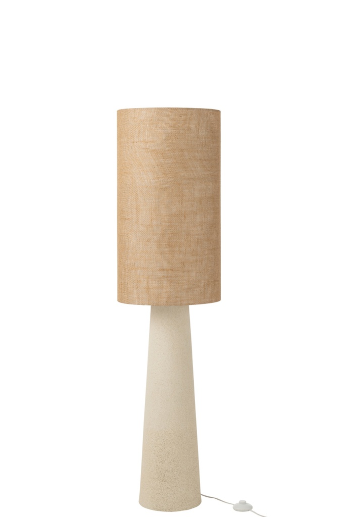 Floor Lamp Ava Fiberglass/Jute Natural