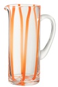 Carafe Rayures Transparent/Orange