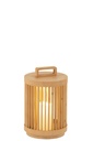 Lamp Cylinder Fir Wood/Led Natural