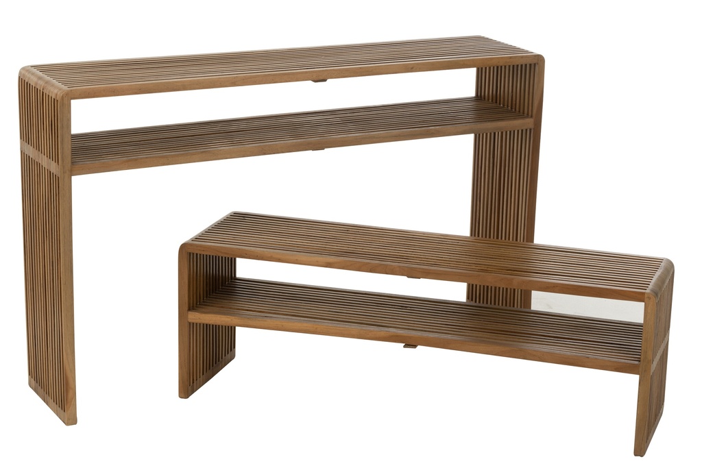 Ensemble de 2 consoles avec étagère