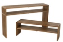 Ensemble de 2 consoles avec étagère