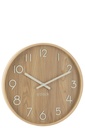 Wall Clock Plywood/MDF Natural Large