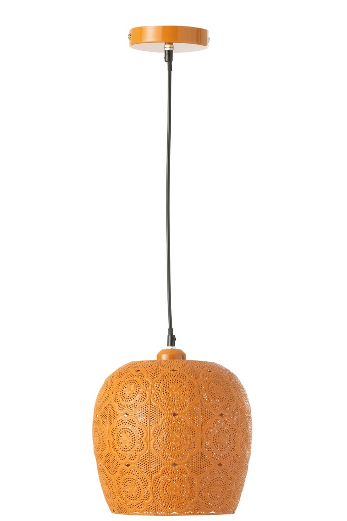 Lampe suspendue Alive en métal orange