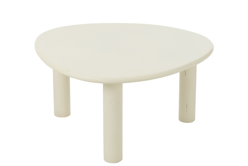 Table d'appoint Bali MDF/PVC Blanc