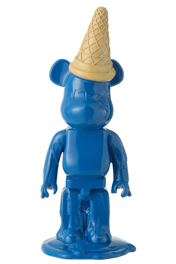 Cornet de glace ours en résine