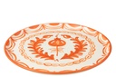 Assiette Granada Céramique Blanc/Orange