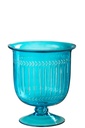 Ouragan/Vase Tarifa Verre Azur