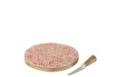 Plateau de fromages + Couteau Mosaïque en forme de cœur