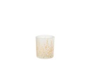 Photophore Sally en verre orange/transparent
