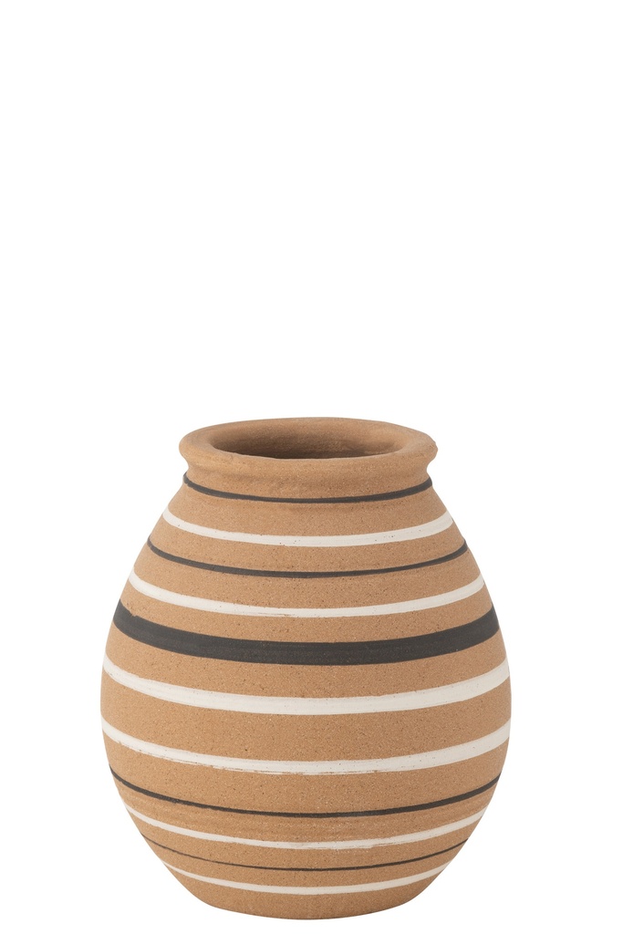 Vase Tukano Jug Stripes Terra
