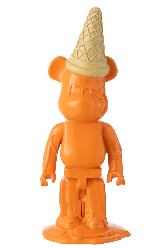 Cornet de glace ours en résine
