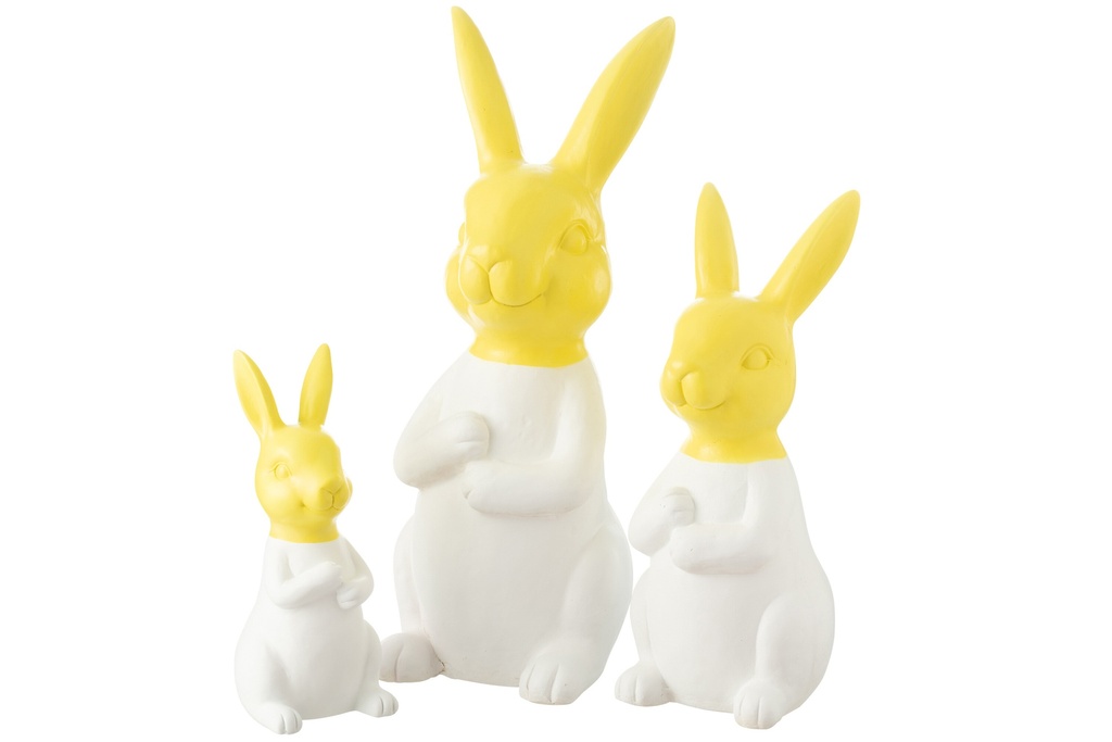 Set Of 3 Rabbits Outdoor Mgo