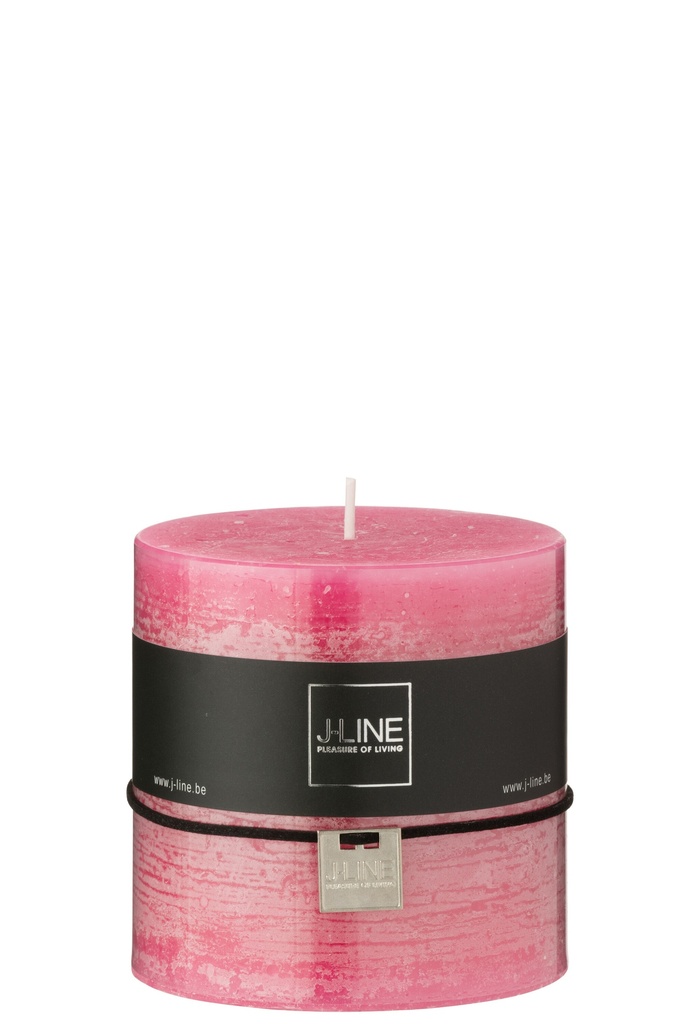 Bougie Cylindrique Rose 64H