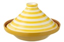 Tajine Granada Stripes Céramique Blanc/Jaune