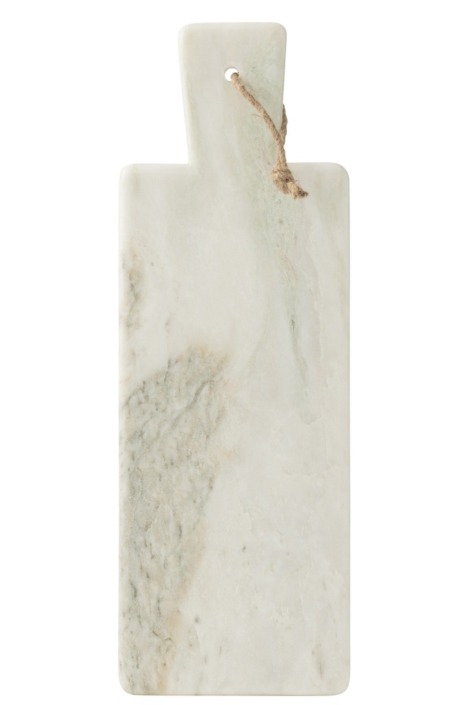 Cheese Board Rectangle Marble White