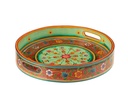Tray Handles Round Mango Wood