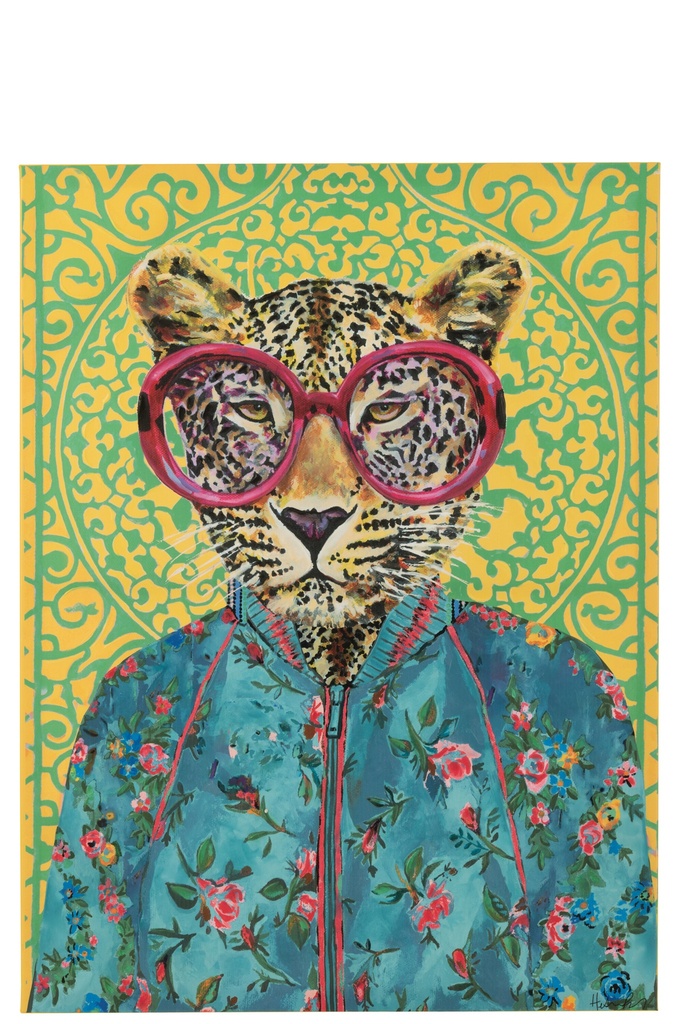 Toile Popart Tigre Décoration Murale