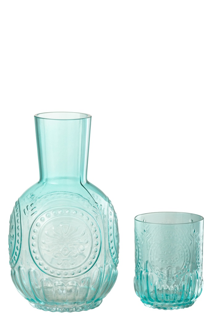 Carafe+Verre Maya Glass Turquoise