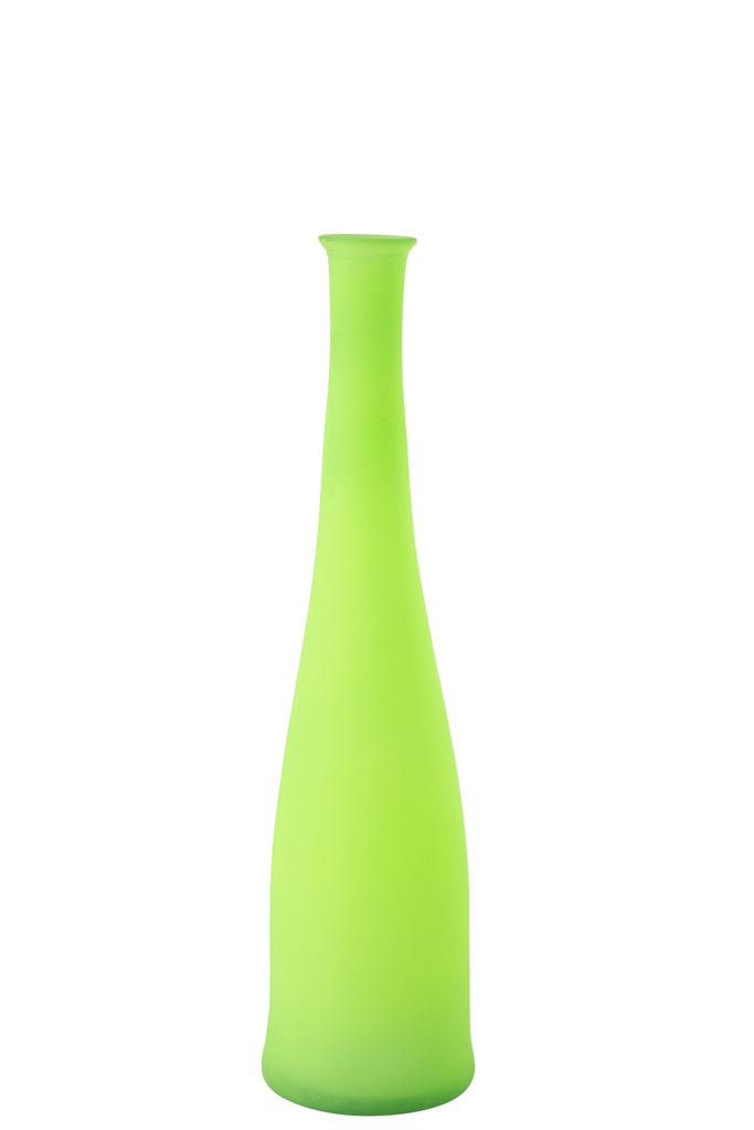 Vase Bottle Glass Neon Green