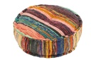 Pouf Chindo Round Cotton/Polyester Mix