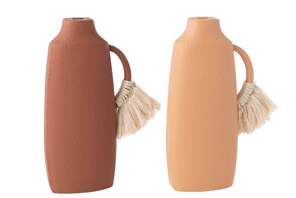 Vase Décoration Toli MDF Marron/Naturel