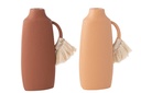 Vase Décoration Toli MDF Marron/Naturel