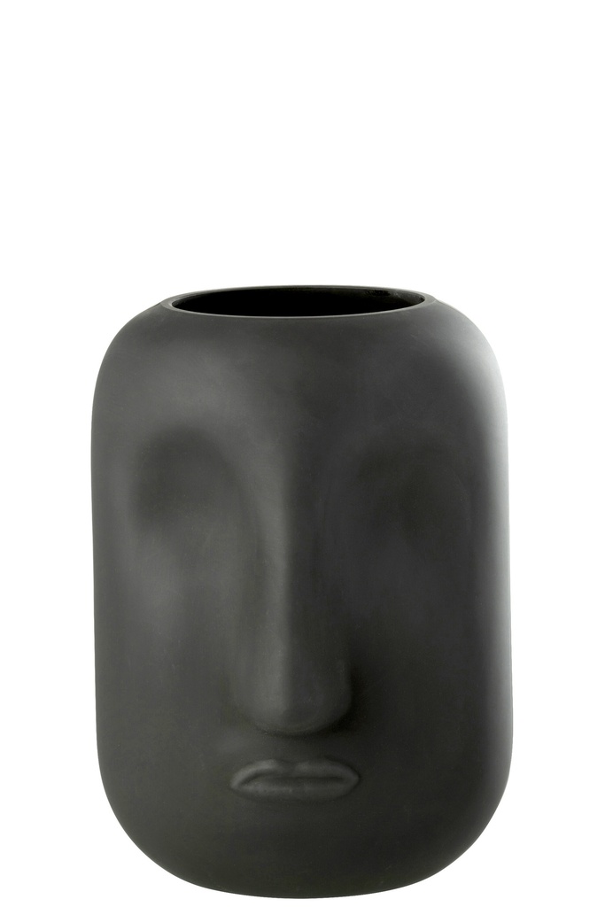 Vase Noe en verre noir grand format