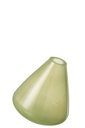 Vase en verre topaze vert clair