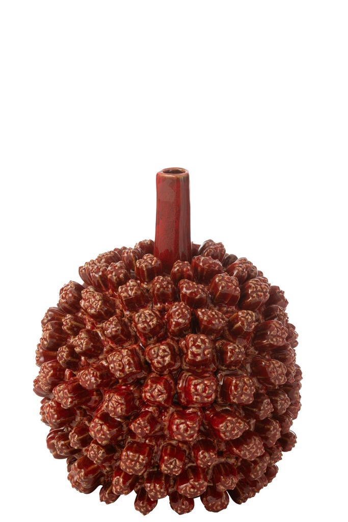 Vase Saki Céramique Rouge Grand