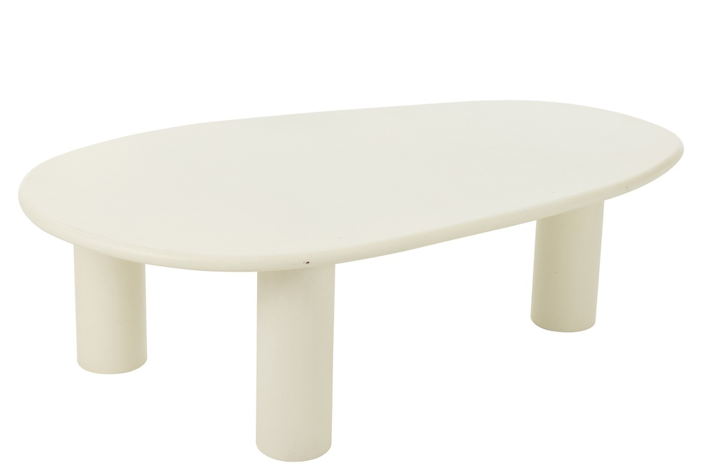 Table d'appoint Bali MDF/PVC Blanc