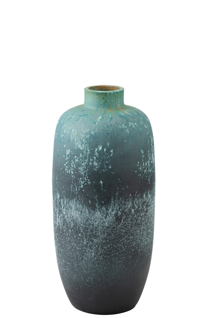 Vase Vintage Céramique Azur Moyen